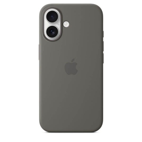 Силиконов кейс за iPhone 16 Plus - Сив