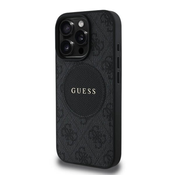 Оригинален Guess кейс за iPhone 16 Pro Circle Classic Logo черен