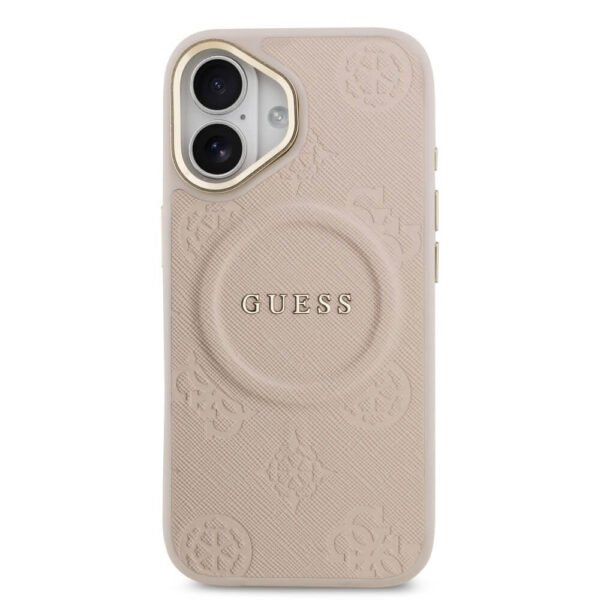 Оригинален Guess MagSafe кейс за iPhone 17 – розов