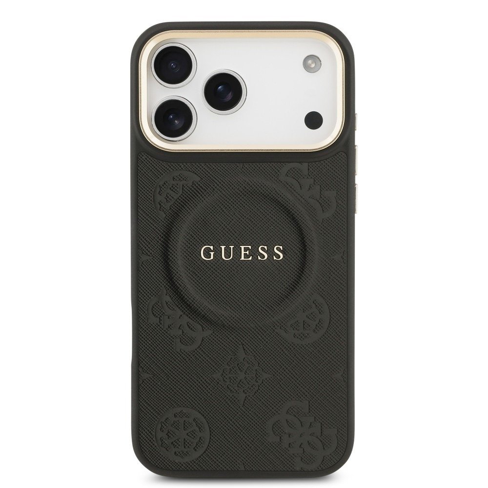 Guess MagSafe кейс за iPhone 17 Pro Max – черен Guess кейс iPhone 17 Pro Max оригинален черен MagSafe