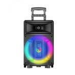 Караоке тонколона 12 инча 60W с 2 безжични микрофона