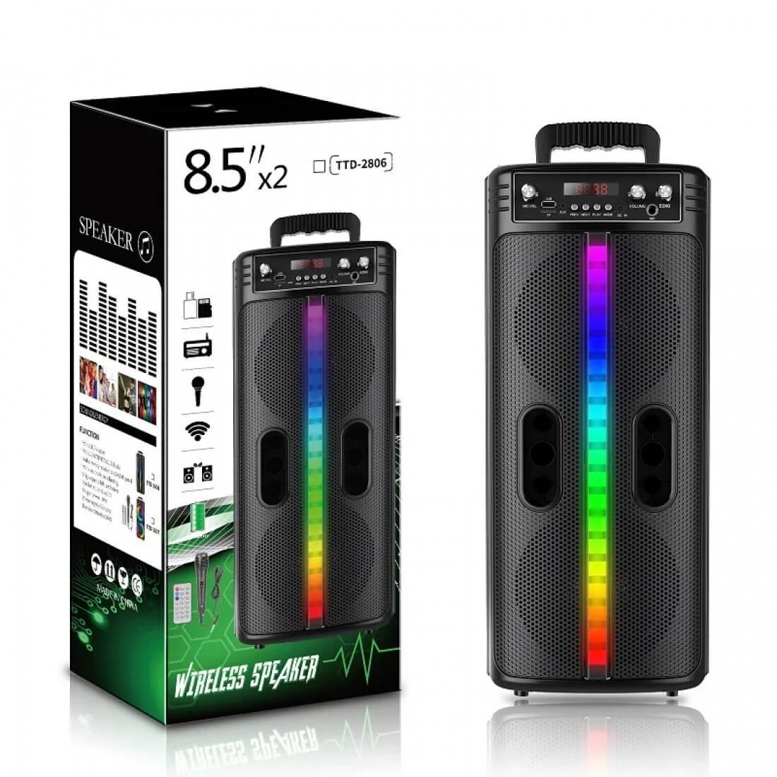 Караоке тонколона TTD-2810 30W Караоке тонколона 30W TTD-2810 с два 8.5-инчови говорителя