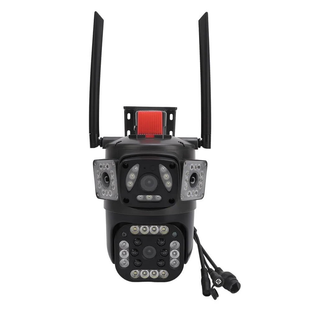 Външна камера със SIM карта 4G тройна 360° V380 PRO външна камера със сим карта 4g тройна 360 ip66 v380