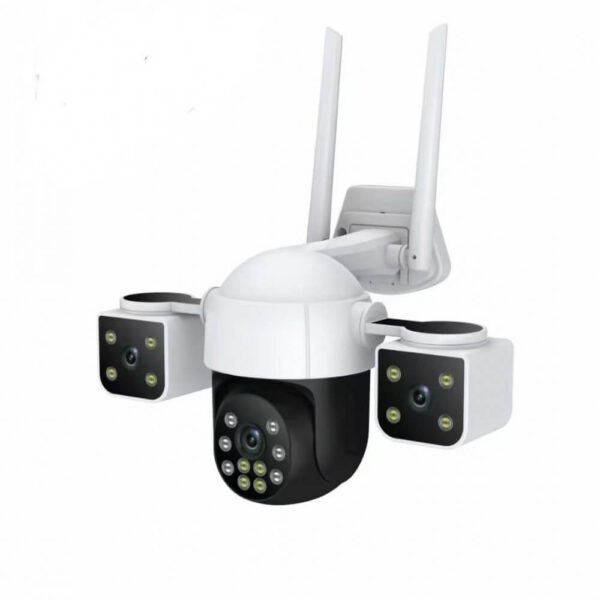 камера за наблюдение 4g 8mp тройна 360 ip66