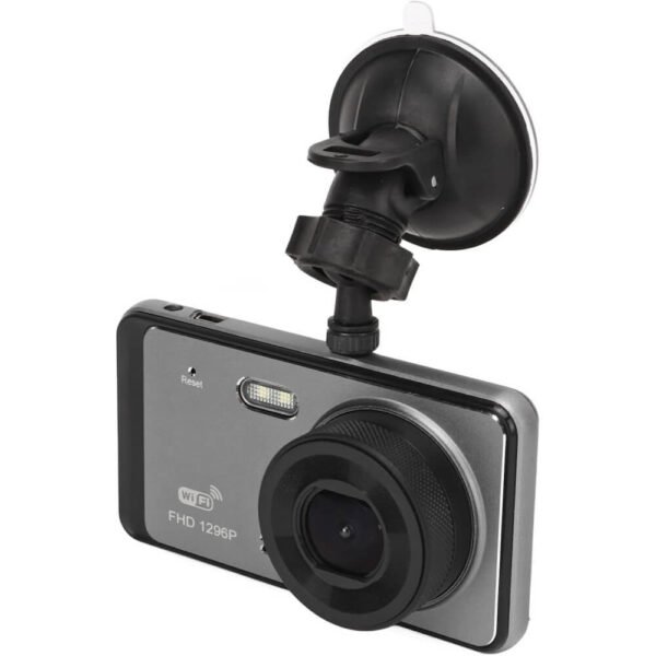 Камера за автомобил с WiFi, 1080P предна и задна камера, 170° ъгъл, нощно виждане, паркинг мониторинг, детекция на движение и цикличен запис.