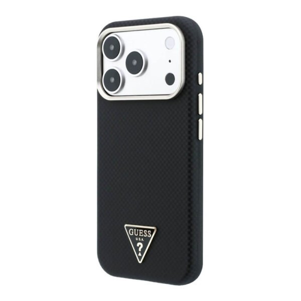 Калъф за iPhone 18 Pro Guess Kevlar MagSafe черен