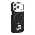 Оригинален калъф за iPhone 18 Pro Karl Lagerfeld черен